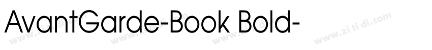 AvantGarde-Book Bold字体转换